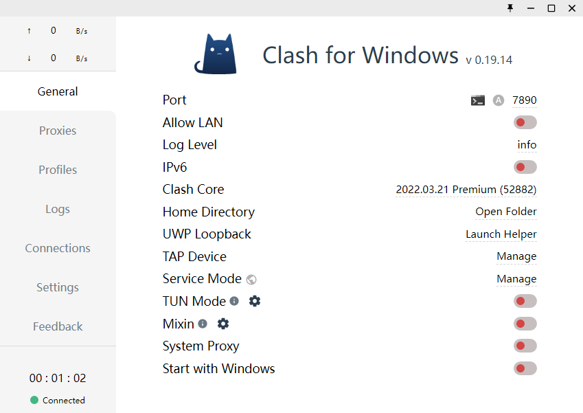 Clash for Windows启动界面